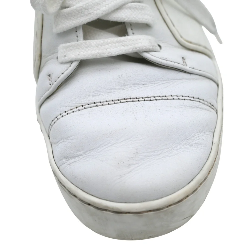 Chanel CC Low-Top Leather Sneakers (Style G32719) Size 36.5